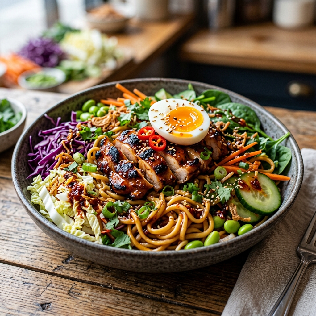 Korean BBQ Chicken Noodle